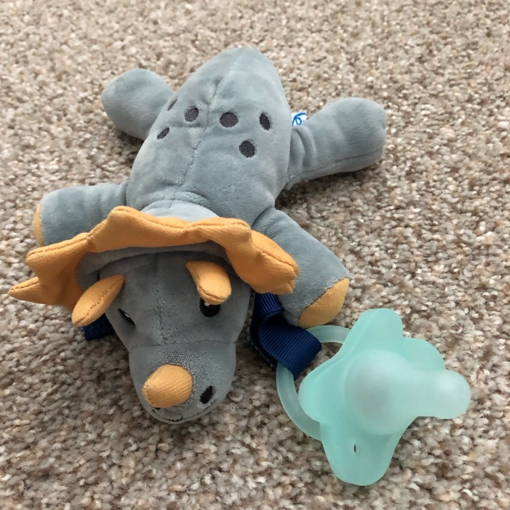 Dr. Brown’s lovey dinosaur & paci